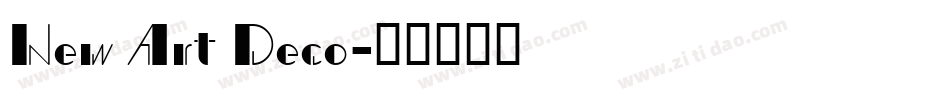New Art Deco字体转换